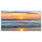 Designart - Beautiful Sunrise over the Horizon. - Modern Beach Canvas Art Print